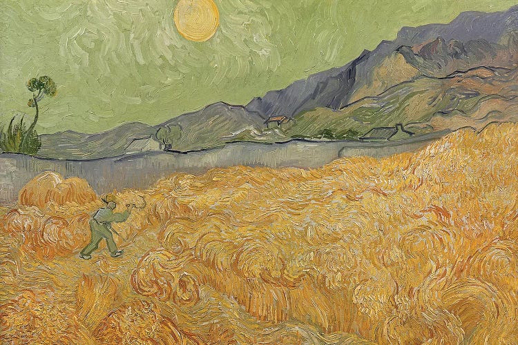 Wheatfield with Reaper, 1889 