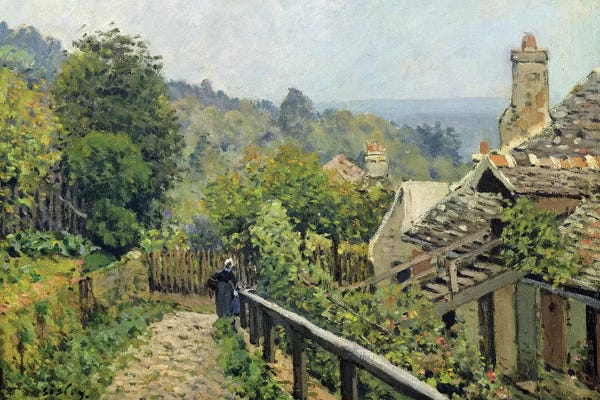 Villages & Towns: Louveciennes or, The Heights at Marly, 1873  by Alfred Sisley