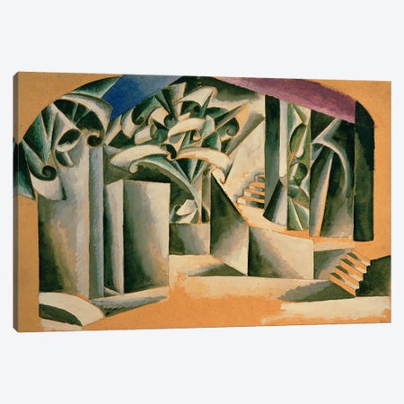 Stage design for William Shakespeare's play 'Romeo and Juliet', 1920  Canvas Print #BMN3128} by Lyubov Popova Canvas Artwork