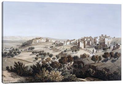 Bethlehem, engraved by Terry  Canvas Art Print - Hill & Hillside Art