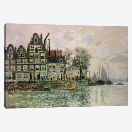The Port of Amsterdam, c.1873  Canvas Print #BMN3149} by Claude Monet Canvas Art
