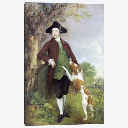 Portrait of George Venables Vernon, 2nd Lord Vernon, 1767   Canvas Print #BMN3150} by Thomas Gainsborough Canvas Print