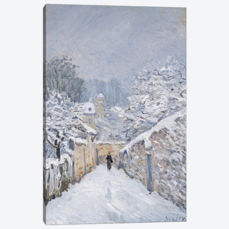 Snow at Louveciennes, 1878  Canvas Print #BMN315} by Alfred Sisley Canvas Print