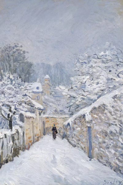 Impressionism: Snow at Louveciennes, 1878  by Alfred Sisley