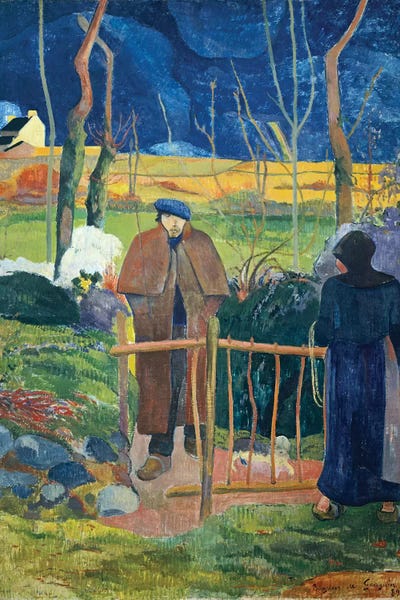 Paul Gauguin: Bonjour, Monsieur Gauguin, 1889  by Paul Gauguin