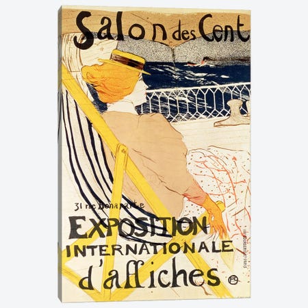 Poster advertising the 'Exposition Internationale d'Affiches', Paris, c.1896  Canvas Print #BMN316} by Henri de Toulouse-Lautrec Canvas Print