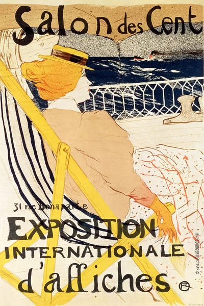 Art Nouveau: Poster advertising the 'Exposition Internationale d'Affiches', Paris, c.1896  by Henri de Toulouse-Lautrec