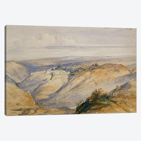 Jerusalem, 1845  Canvas Print #BMN3175} by David Roberts Canvas Art