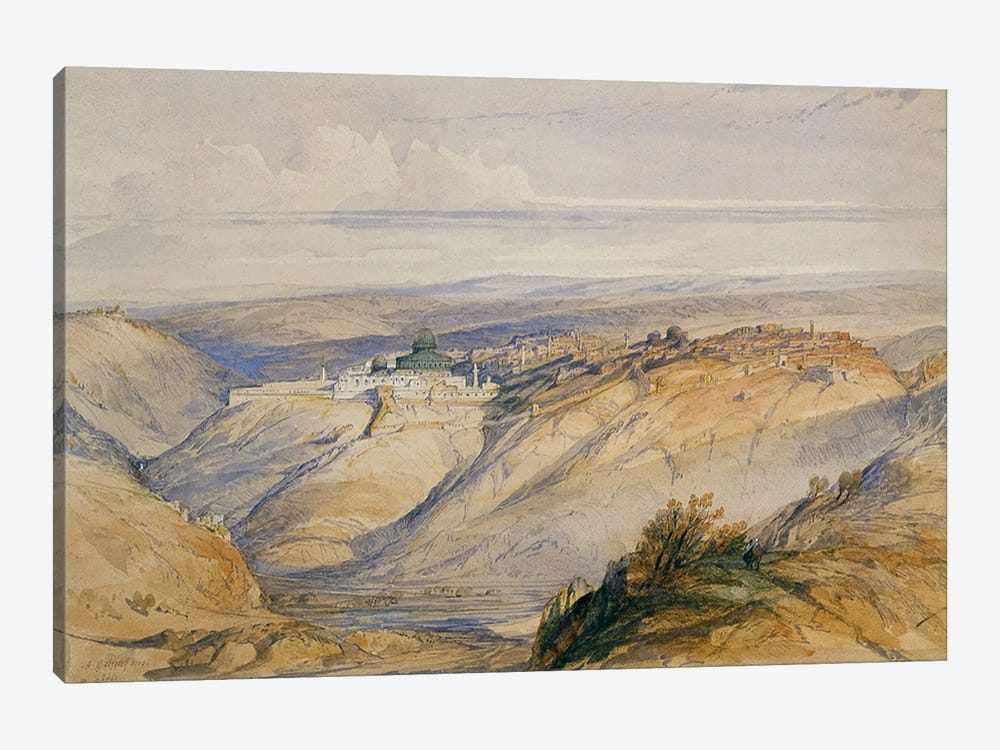 Jerusalem, 1845  by David Roberts 1-piece Canvas Art