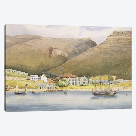 The Admiral House, Simon's Town, Cape of Good Hope, 1844  Canvas Print #BMN3186} by Lt. Humphrey John Julian Art Print
