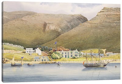 The Admiral House, Simon's Town, Cape of Good Hope, 1844  Canvas Art Print