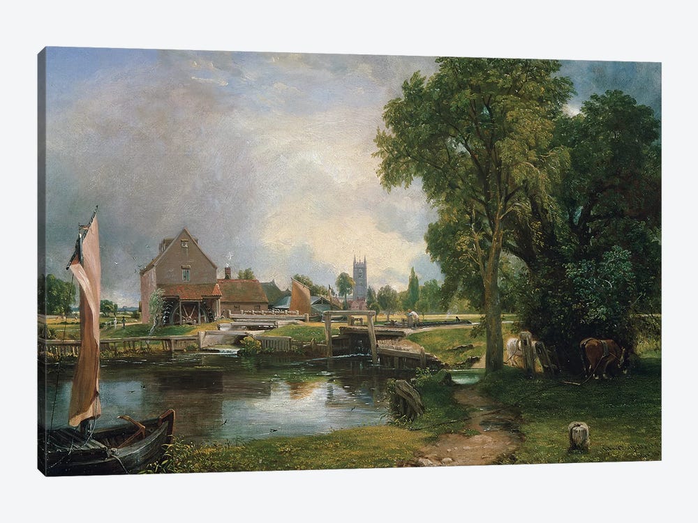 Dedham Lock and Mill, 1820  by John Constable 1-piece Art Print