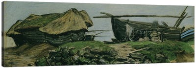 Pres d'Etretat, c.1868  Canvas Art Print - Claude Monet