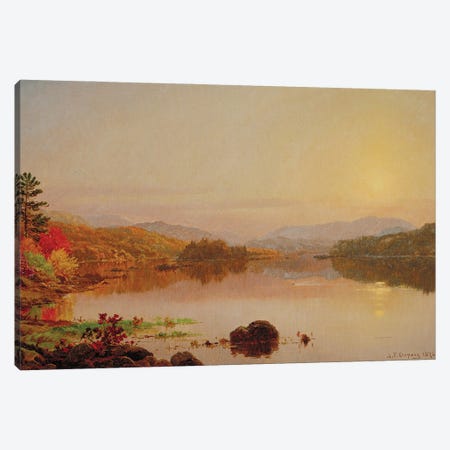 Lake Wawayanda, 1876  Canvas Print #BMN3209} by Jasper Francis Cropsey Art Print