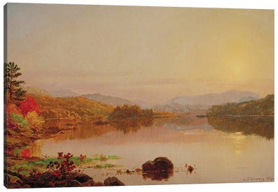 Lake Wawayanda, 1876  Canvas Art Print