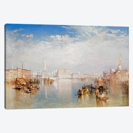 View of Venice: The Ducal Palace, Dogana and Part of San Giorgio, 1841  Canvas Print #BMN3210} by J.M.W. Turner Canvas Art