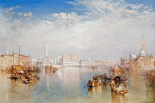 J.M.W. Turner: View of Venice: The Ducal Palace, Dogana and Part of San Giorgio, 1841  by J.M.W. Turner