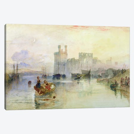 View of Carnarvon Castle  Canvas Print #BMN3234} by J.M.W. Turner Art Print