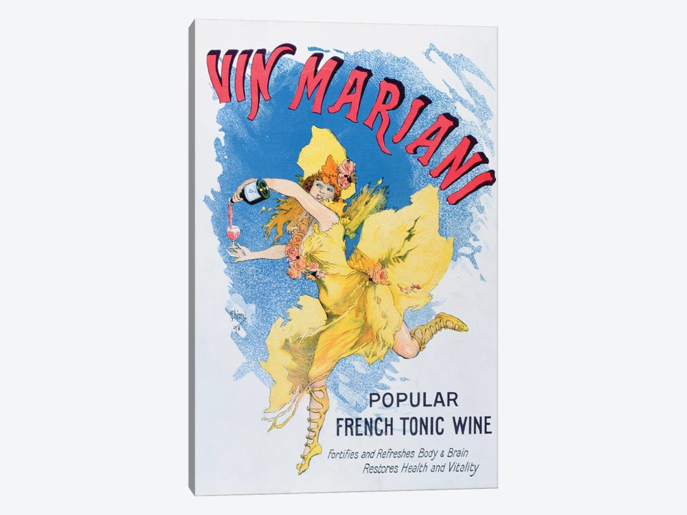 Advertisement for 'Vin Mariani' from 'Theatre' magazine, 1901  1-piece Canvas Art Print
