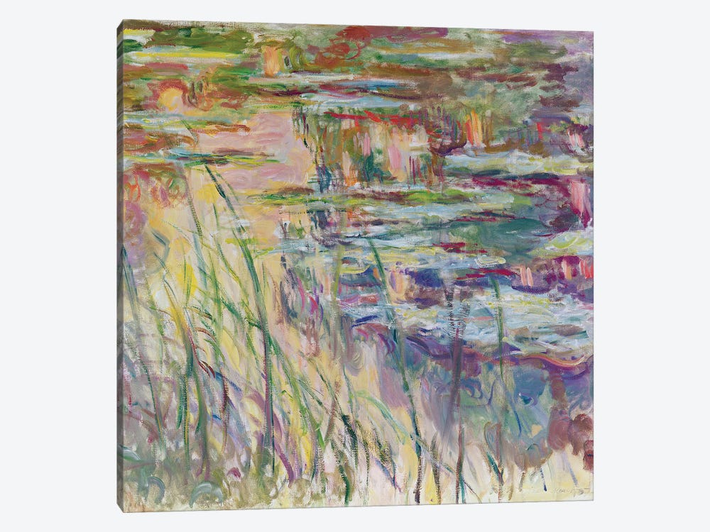Reflections on the Water, 1917  by Claude Monet 1-piece Canvas Artwork