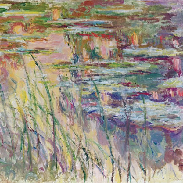 Claude Monet: Reflections on the Water, 1917  by Claude Monet