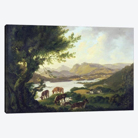 Lake Windemere  Canvas Print #BMN3314} by Julius Caesar Ibbetson Canvas Art