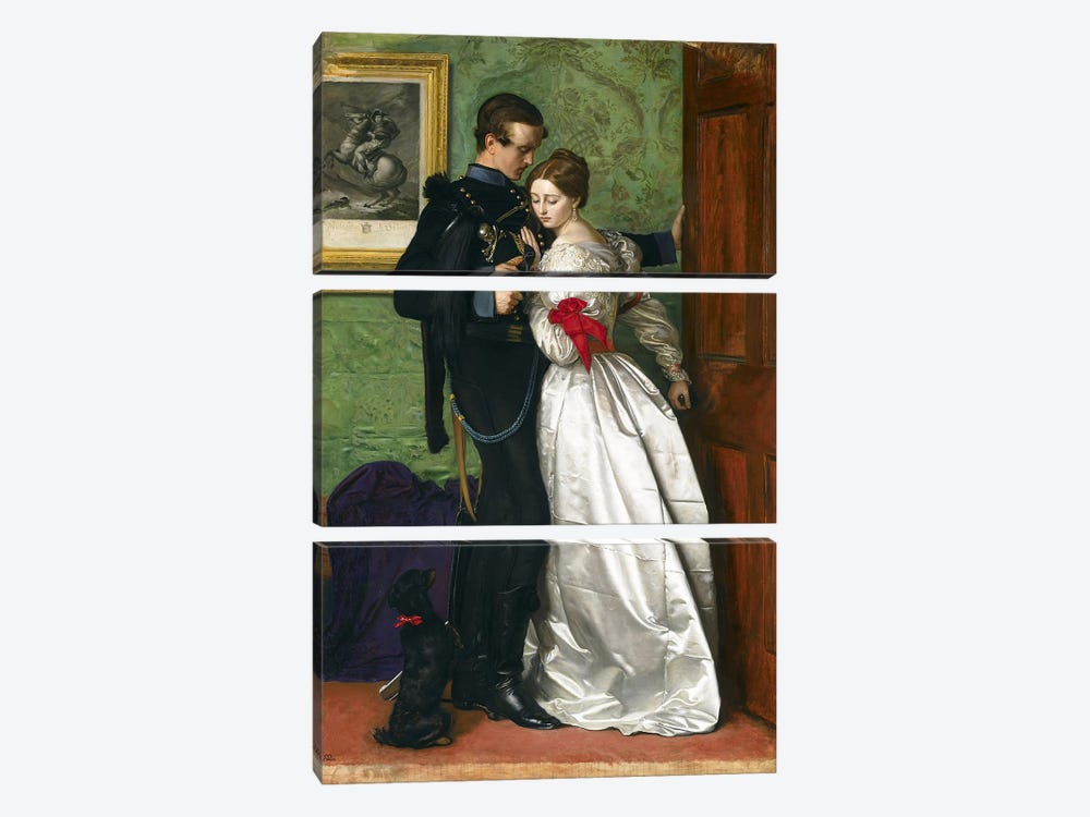 The Black Brunswicker, 1860  by Sir John Everett Millais 3-piece Canvas Art Print