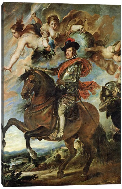Portrait of Philip IV  Canvas Art Print - Peter Paul Rubens
