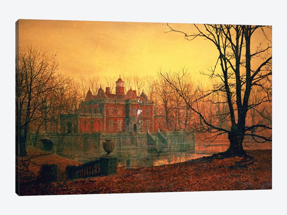 The Haunted House by John Atkinson Grimshaw 1-piece Canvas Wall Art