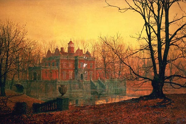 Haunted Houses: The Haunted House by John Atkinson Grimshaw