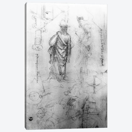 Studies  Canvas Print #BMN3394} by Leonardo da Vinci Canvas Wall Art
