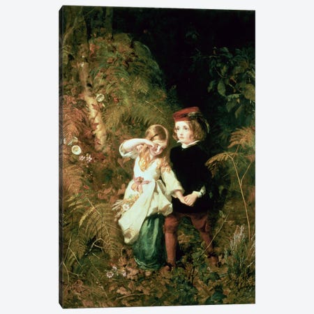 Children in the Wood Canvas Print #BMN340} by James Sant Art Print