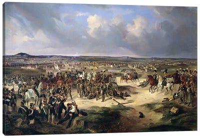 The Battle of Paris on 17th March 1814, 1834  Canvas Art Print