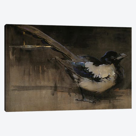 The Magpie  Canvas Print #BMN3419} by Joseph Crawhall Canvas Art
