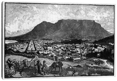 Cape Town, from 'The Life and Times of Queen Victoria' by Robert Wilson  Canvas Art Print - English School
