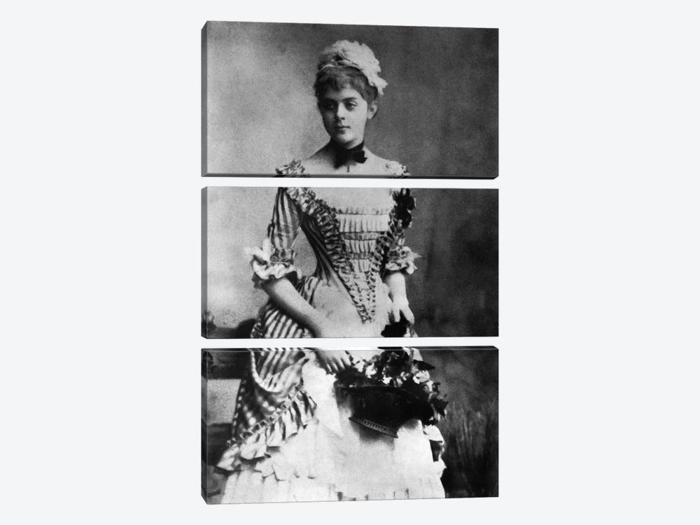 Baroness Mary Vetsera, c.1880s  by Austrian Photographer 3-piece Canvas Print