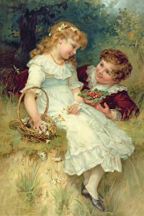 Sweethearts, from the Pears Annual, 1905 by Frederick Morgan wall art