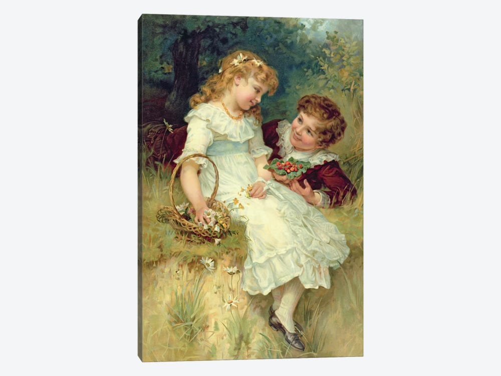 Sweethearts, from the Pears Annual, 1905 by Frederick Morgan 1-piece Art Print