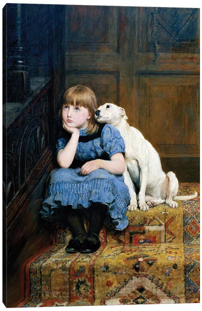 Sympathy, 1877  Canvas Art Print - Chiaroscuro