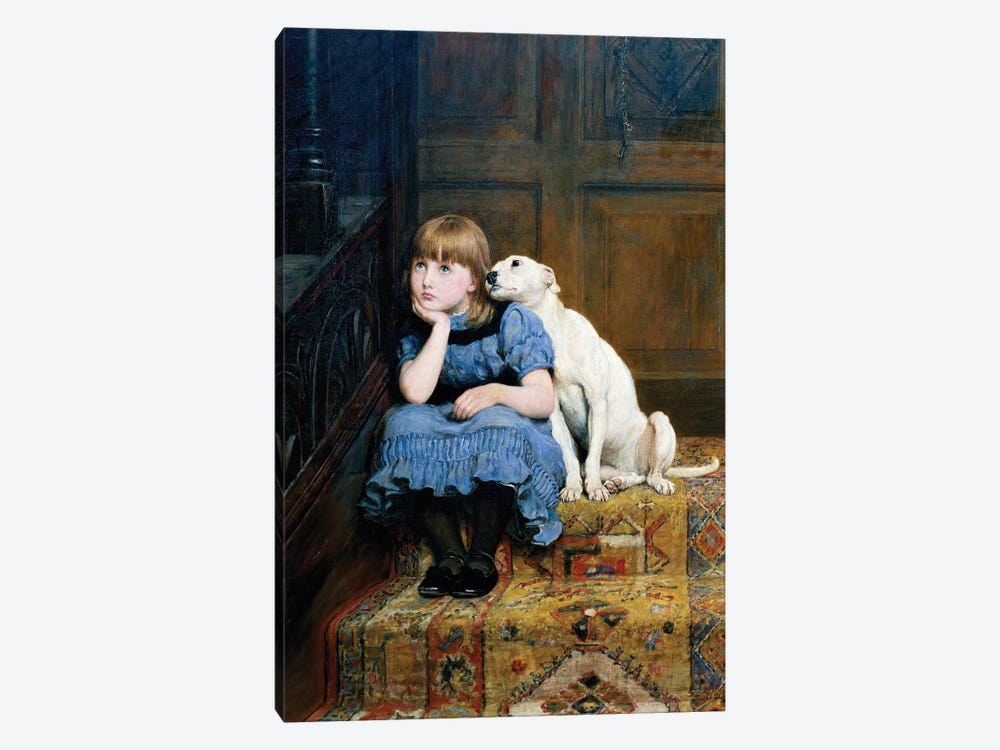 Sympathy, 1877  by Briton Riviere 1-piece Canvas Artwork