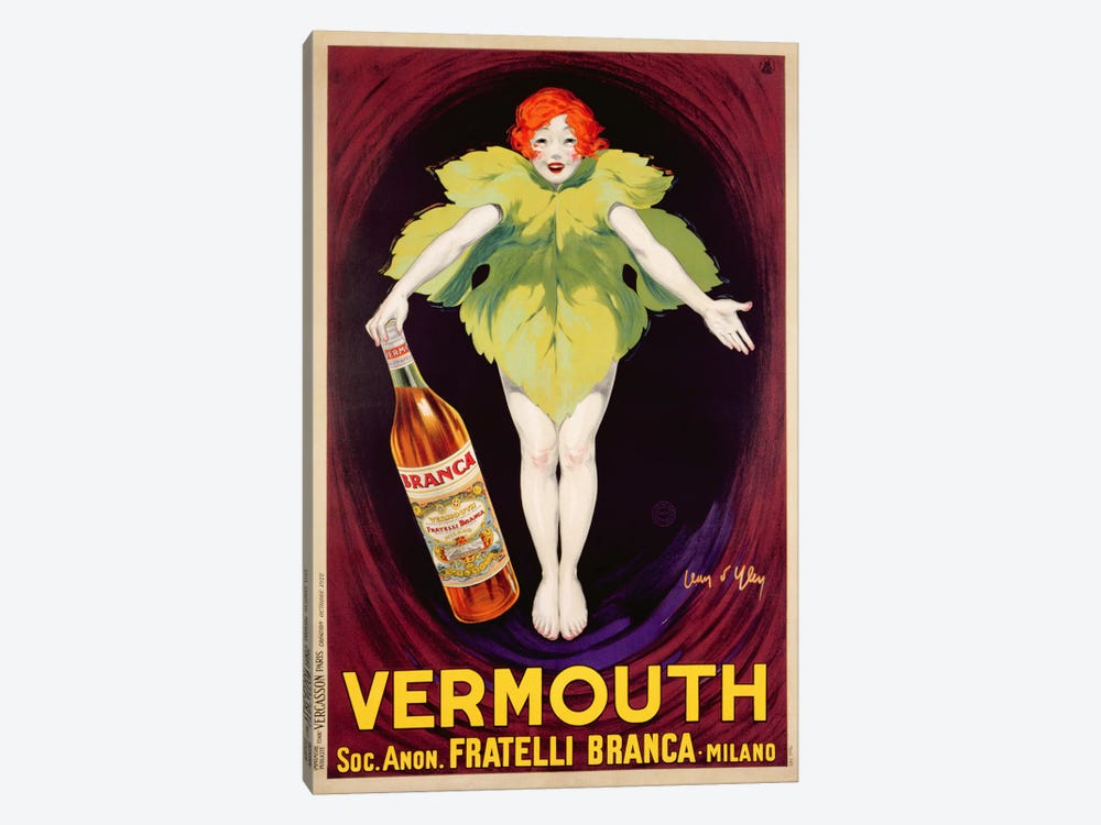 Poster advertising 'Fratelli Branca' vermouth, 1922  by Jean D'Ylen 1-piece Canvas Art