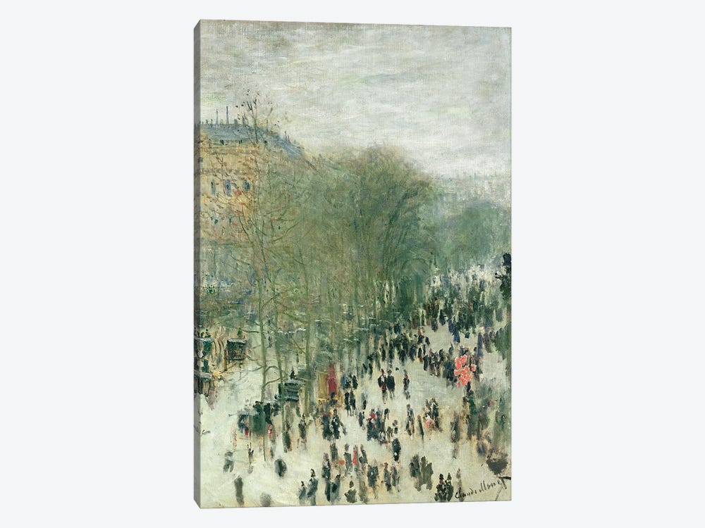 Boulevard des Capucines, 1873-4  by Claude Monet 1-piece Canvas Wall Art