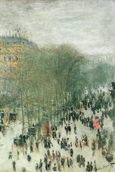 Claude Monet: Boulevard des Capucines, 1873-4  by Claude Monet