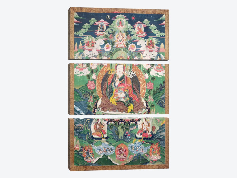 Tanka of Padmasambhava, c.749 AD  3-piece Canvas Art
