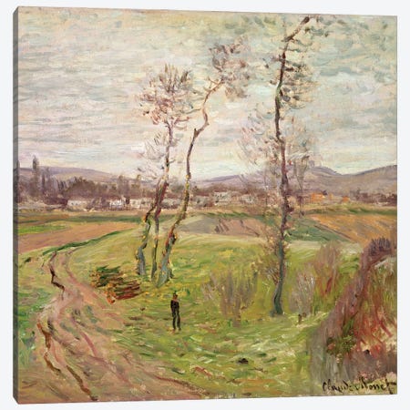 The Plain at Gennevilliers, 1877  Canvas Print #BMN3539} by Claude Monet Canvas Print
