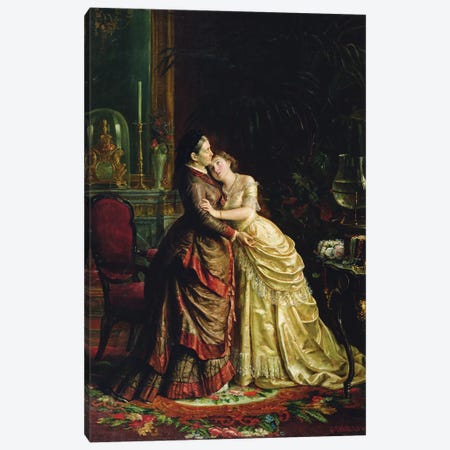 Before the Marriage  Canvas Print #BMN3540} by Sergei Ivanovich Gribkov Canvas Wall Art