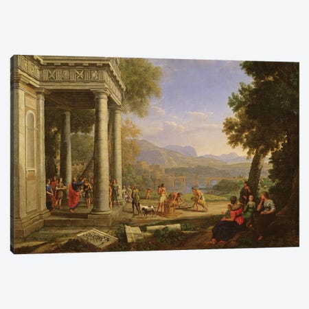 David is consecrated king by Samuel  Canvas Print #BMN3546} by Claude Lorrain Art Print