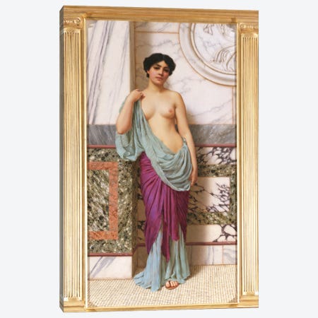 In the Tepidarium, 1909  Canvas Print #BMN3555} by John William Godward Canvas Art