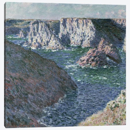The Rocks of Belle Ile, 1886  Canvas Print #BMN356} by Claude Monet Canvas Art Print