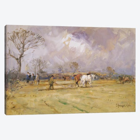 The Plough Team, 1905  Canvas Print #BMN3577} by John Atkinson Canvas Art